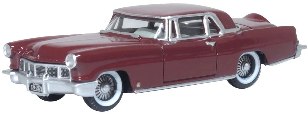 Oxford Diecast 1 87 Lincoln Continental MkII Dark Red 1956 87LC56005