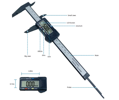 Digital Vernier Calipers 0-150mm For Precise Measuring