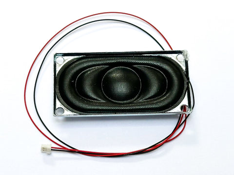 20x40mm Standard Rectangular DCC Sound Speaker With Hornby HM7000 Plug (8ohm)