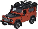 Oxford Diecast 1:76 Land Rover Defender 90 Phoenix Orange (Adventure) 76LRDF008AD - Roads And Rails