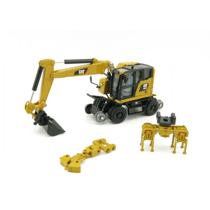 Diecast Masters 1:87 Cat M323F Railroad Wheeled Excavator with